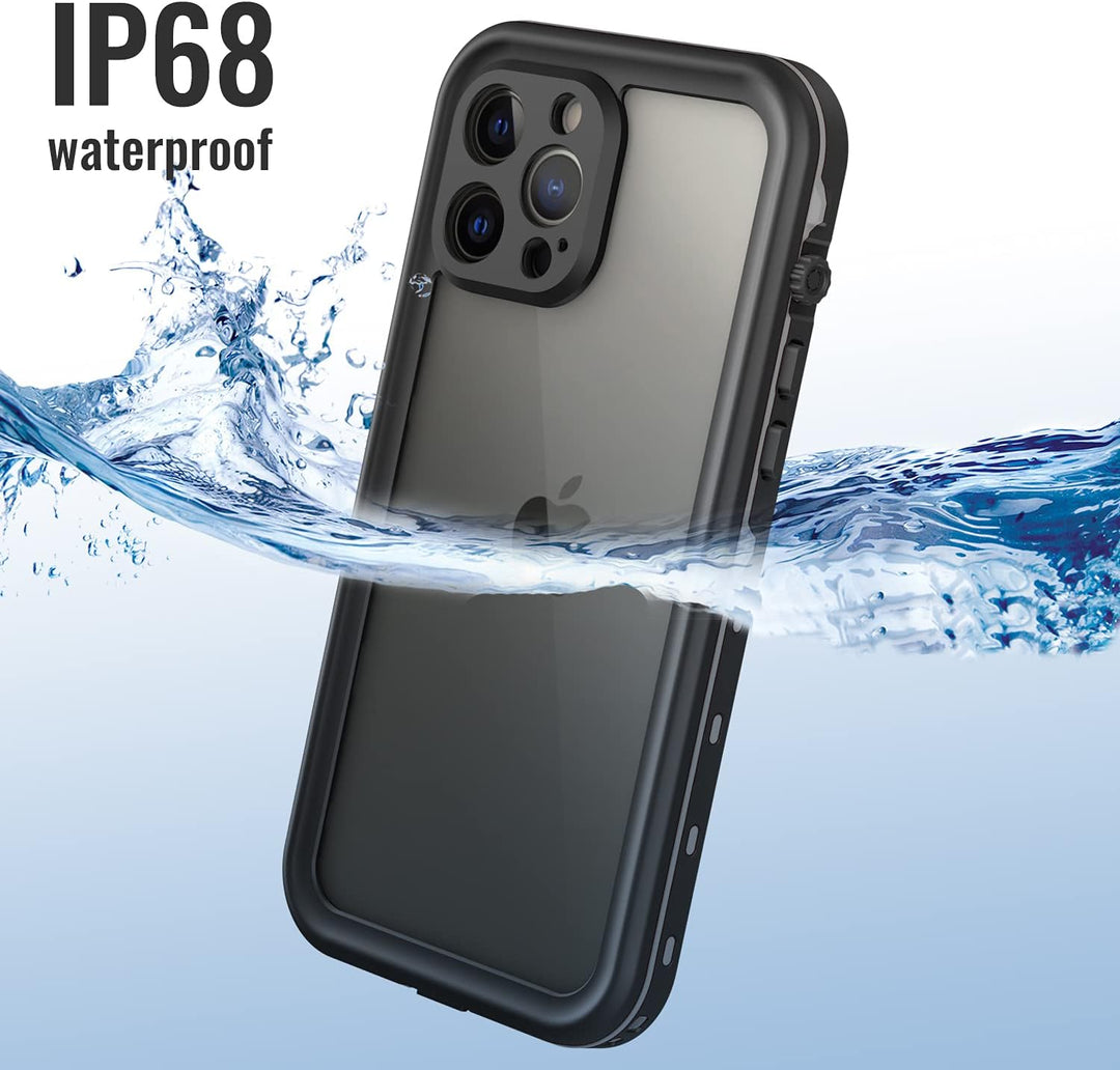 Transy Wasserdichte iPhone 13 Pro Max Hülle – Ganzkörperschutz Hülle für iPhone 13 Pro Max 6,7 Zoll