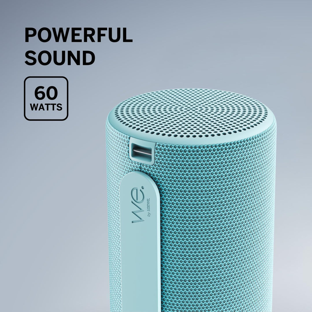 Loewe We. HEAR 2 Aqua Blue, Bluetooth Lautsprecher, 60W, Wasserresistent, Tragbar, Aufladbar, 17h La