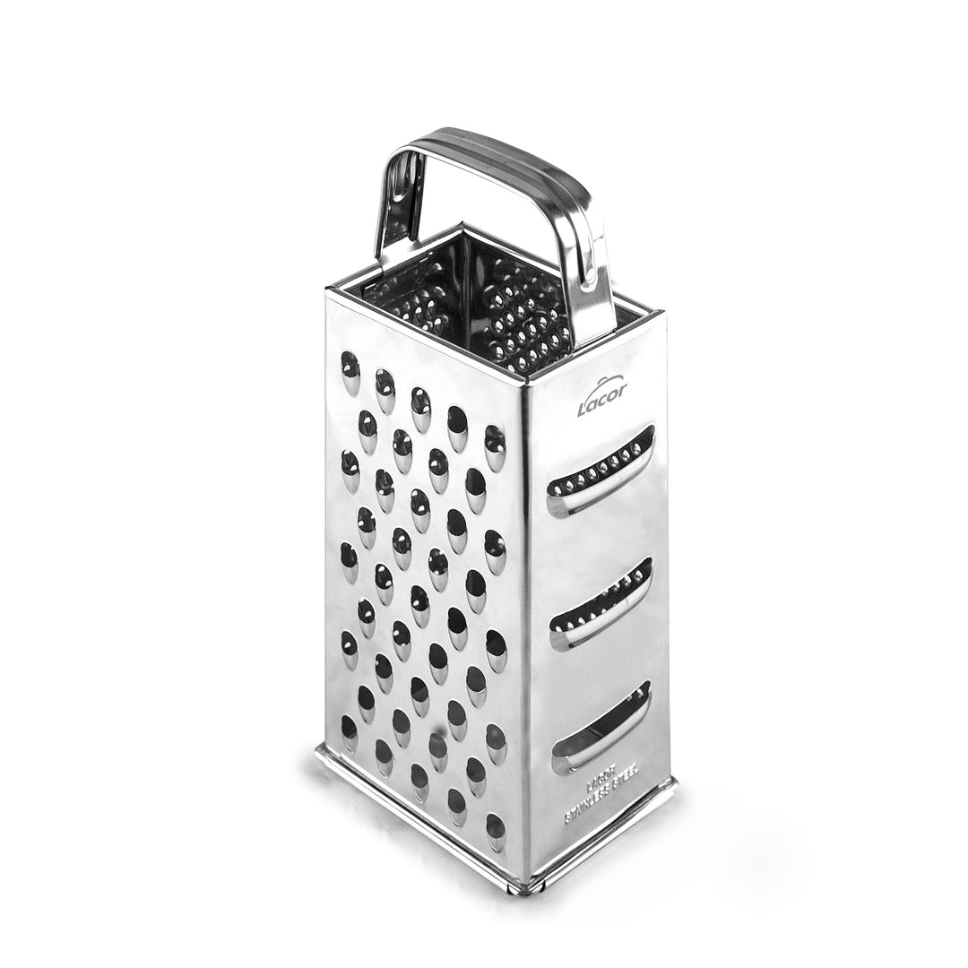 Lacor - 60305 - Reibe 6 in 1, robust und widerstandsfähig, spülmaschinenfest, zum Reiben aller Arten