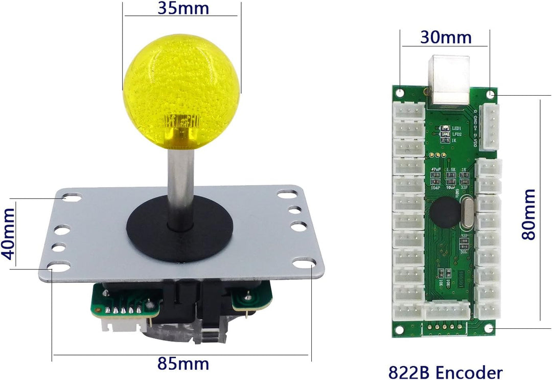 Arcade Game LED DIY Kit Mechanical Keyboard Switch LED Button PC MAME Retropie Arcade Joystick Contr