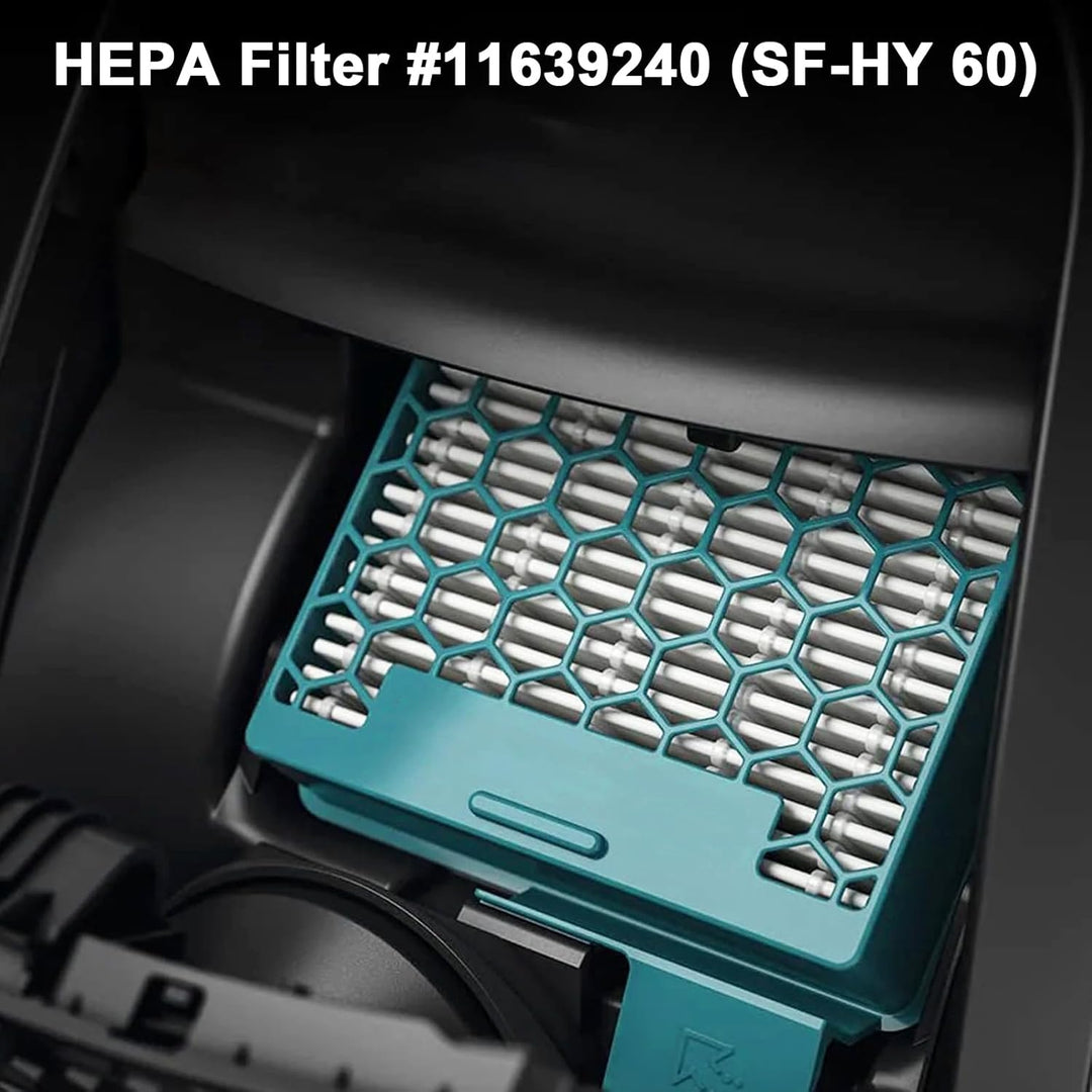 Filter Set Zubehör für Miele Boost CX1 / Blizzard CX1 Staubsauger | 2 Hepafilter (SF-HY 60) + 2 Fein