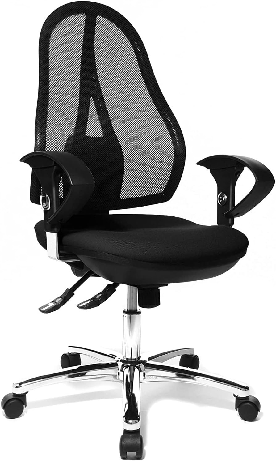 Topstar Open Point SY Deluxe, ergonomischer Syncro-Bandscheiben-Drehstuhl, Bürostuhl, Schreibtischst