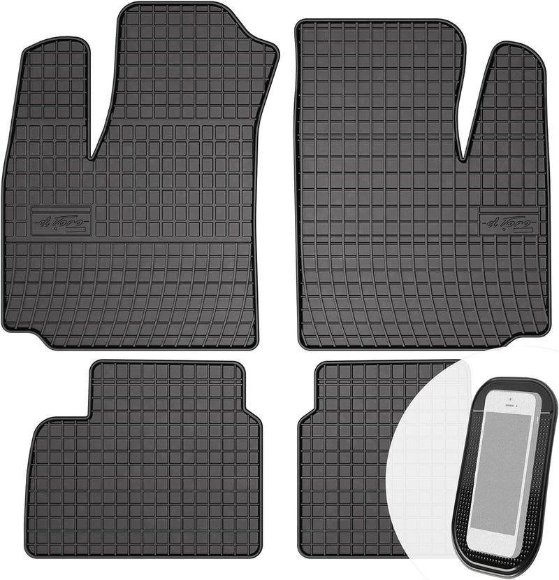 Gummimatten Auto Fussmatten Gummi Automatten Passgenau 4-teilig Set - passend für FIAT Doblo 1 2001-