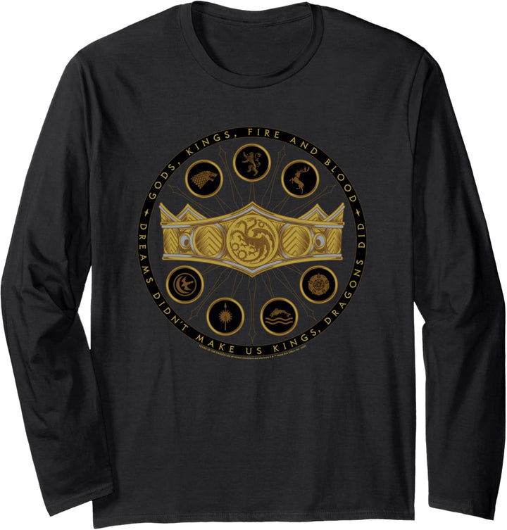 House of the Dragon God, Kings, Fire And Blood Langarmshirt