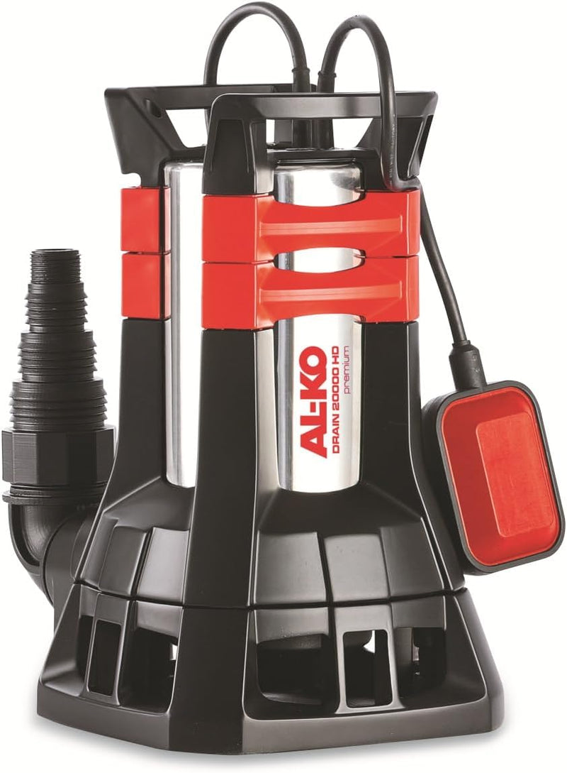 AL-KO Tauchpumpe Drain 20000 HD Premium, 1300 W Motorleistung, max. Fördermenge 20.000 l/h, max. För