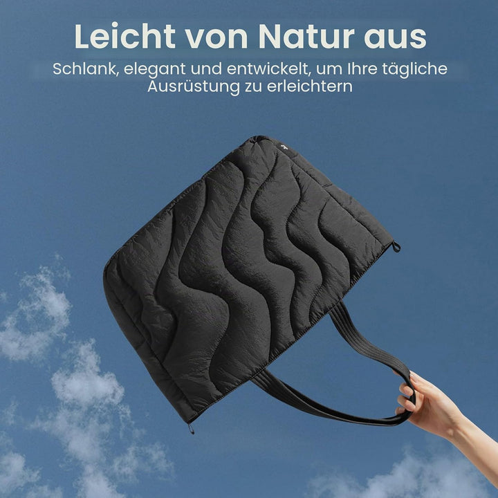 tomtoc Puffer Laptop Tragetasche für Damen, 10L Tote Bag für 13-14 Zoll Macbook, Leichte Schultertas