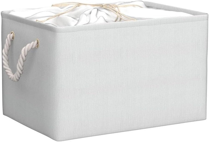 Yawinhe 3er Set Aufbewahrungsbox mit Deckel,Faltboxen aus Stoff mit Kordelzug-Abdeckung und 2 Griffe