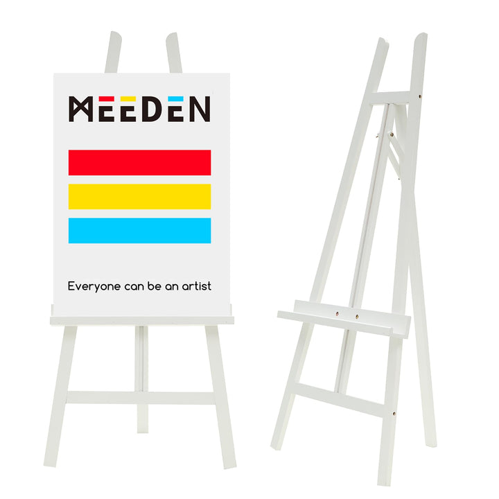 MEEDEN Kunststaffelei Ständer für Ausstellung: Verstellbare Holzständer für Schilder – EIN Rahmen Ma