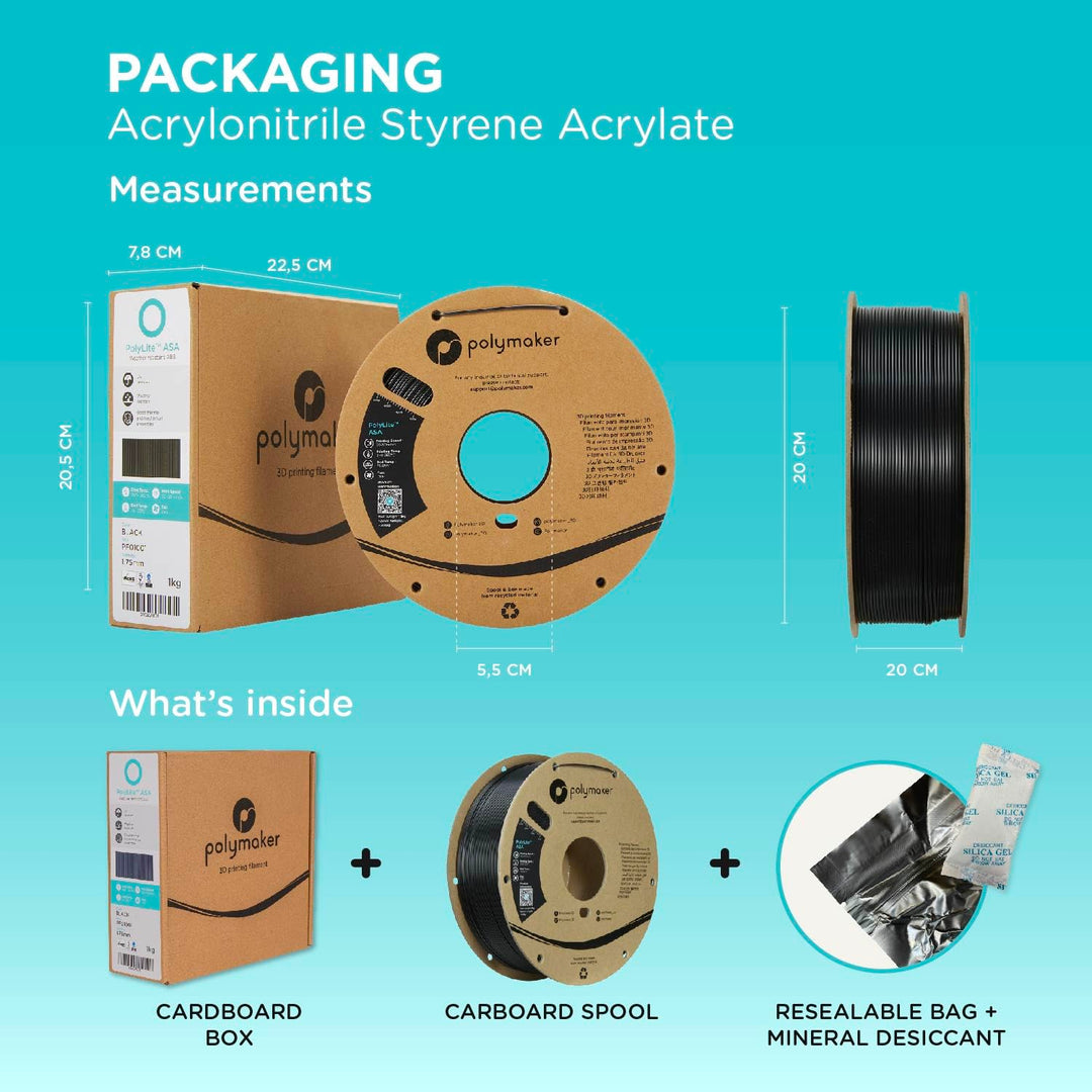 Polymaker PolyLite ASA Grau - 1.75mm - 1kg