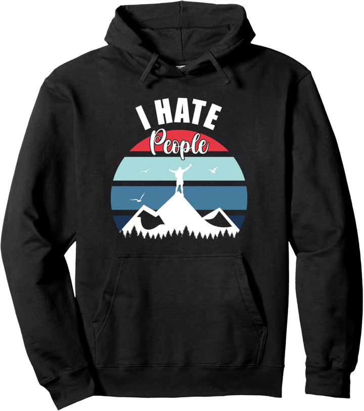 I hate People Tshirt Ich hasse Menschen Pullover Hoodie