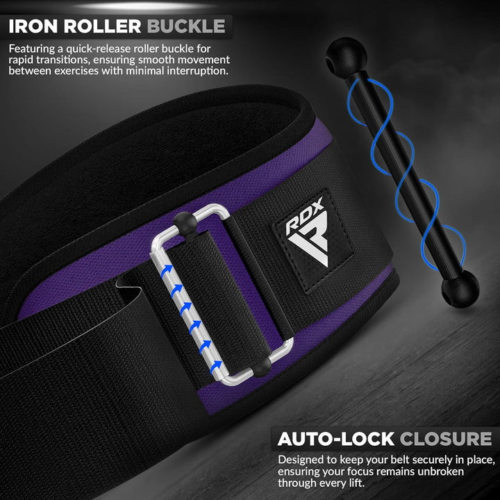 RDX 6.5” Gewichthebergürtel, Auto-Lock Trainingsgürtel, Krafttraining Powerlifting Fitness Bodybuild
