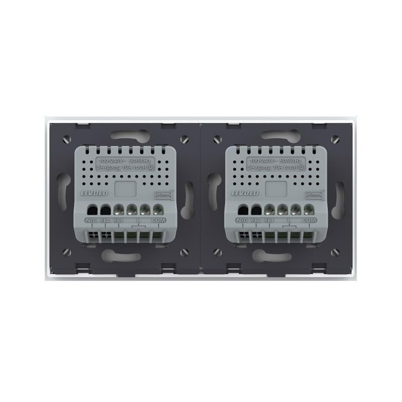 Touch Dimmer Lichtschalter Wandschalter Schalter Unterputz mit Glasblende in weiss