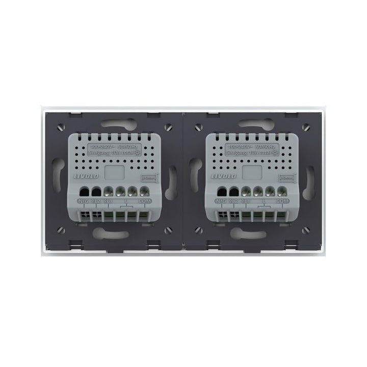 Touch Dimmer Lichtschalter Wandschalter Schalter Unterputz mit Glasblende in weiss