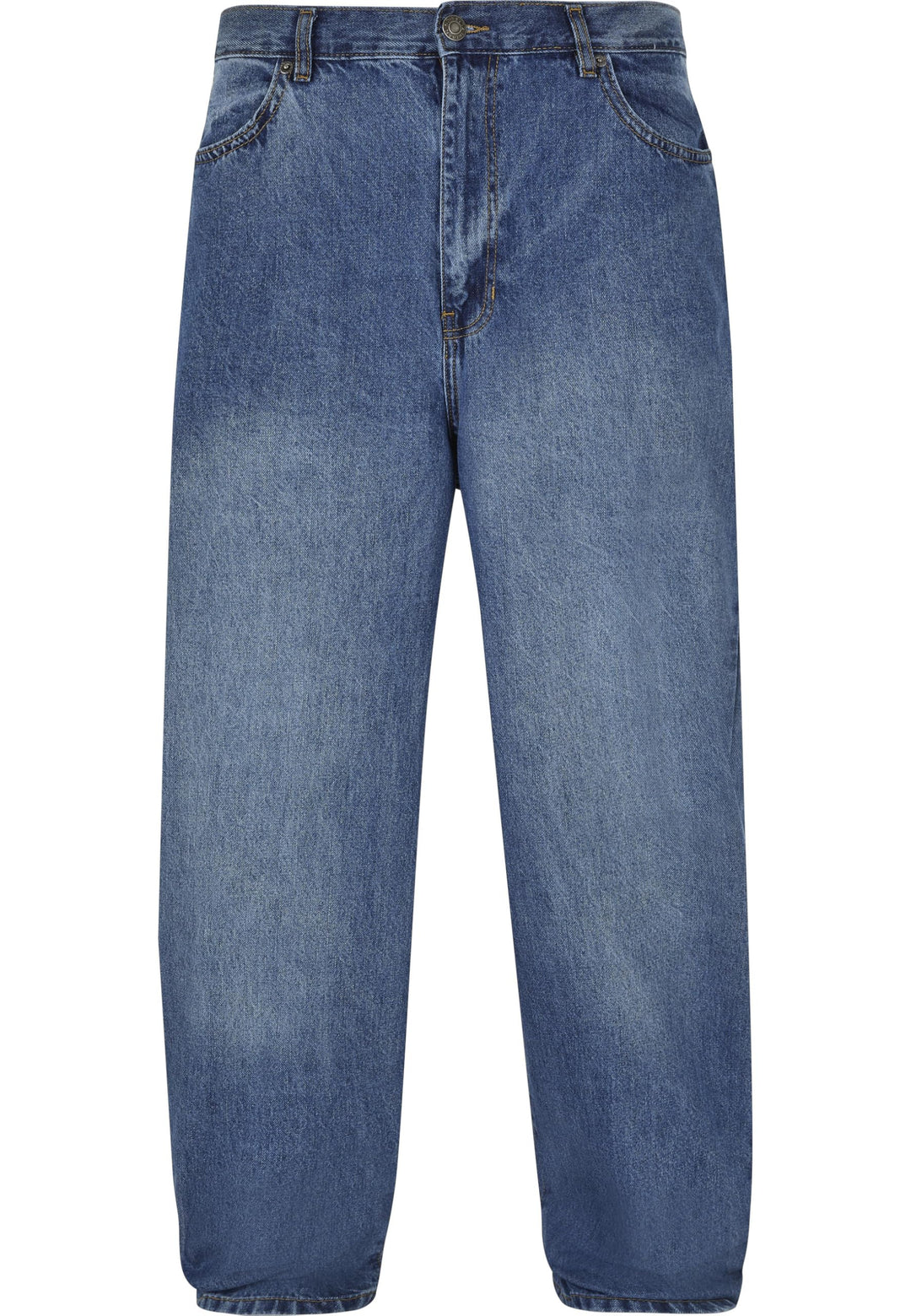 Urban Classics Herren Jeans mit tiefem Schritt 90's Baggy Pants weit geschnitten, mit Gürtelschlaufe