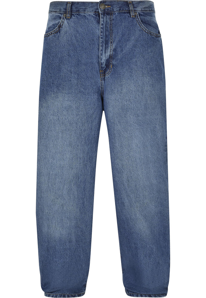 Urban Classics Herren Jeans mit tiefem Schritt 90's Baggy Pants weit geschnitten, mit Gürtelschlaufe