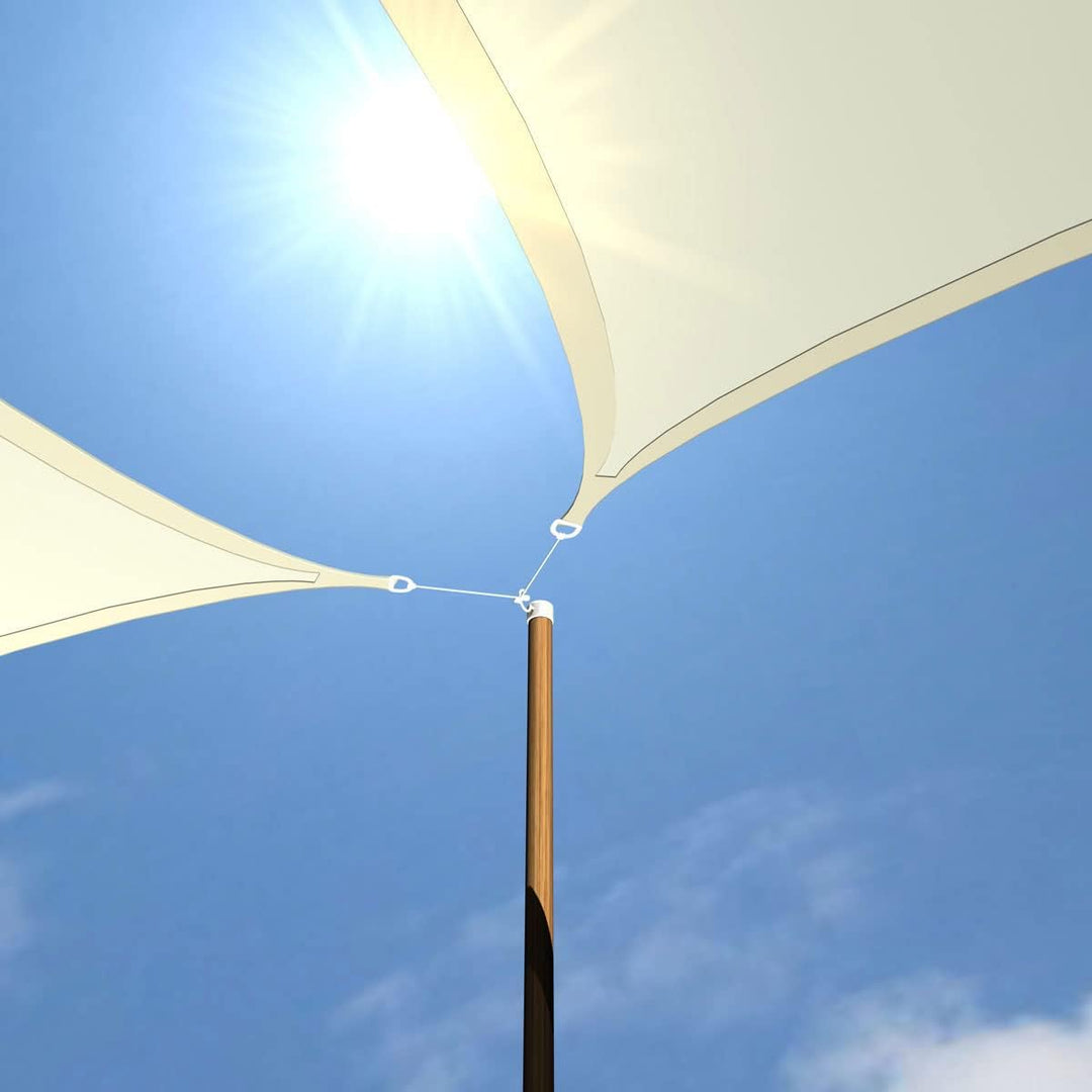 AMANKA 90% UV-Schutz, wasserdurchlässiges Sonnensegel, Terrassensegel, wasserdicht, Whirlpool, Sicht