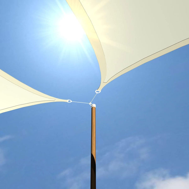 AMANKA 90% UV-Schutz, wasserdurchlässiges Sonnensegel, Terrassensegel, wasserdicht, Whirlpool, Sicht