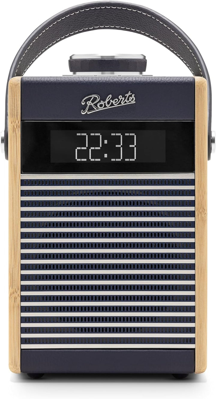 Rambler Midi Retro-Radiowecker, tragbar, Dab+/FM/Bluetooth, Marineblau