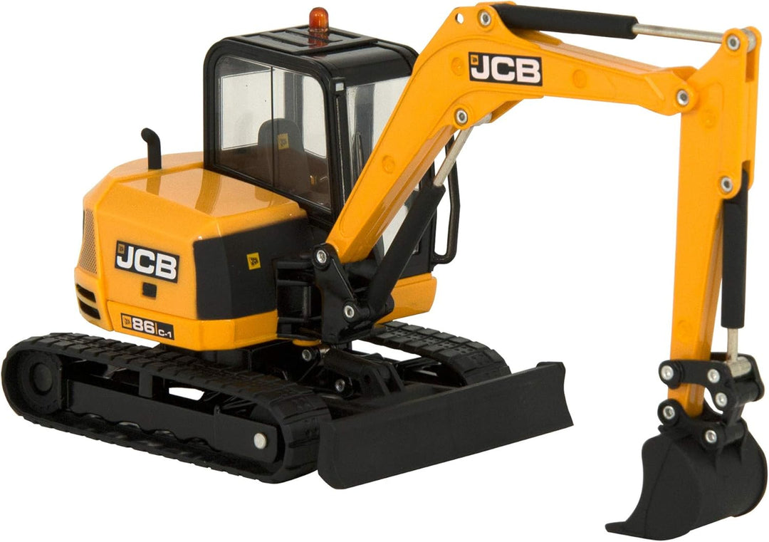 Britains Tomy 43013 Midi Kettenbagger 86C-1, Schiebe Spielzeug aus hochwertigem Material im Massstab