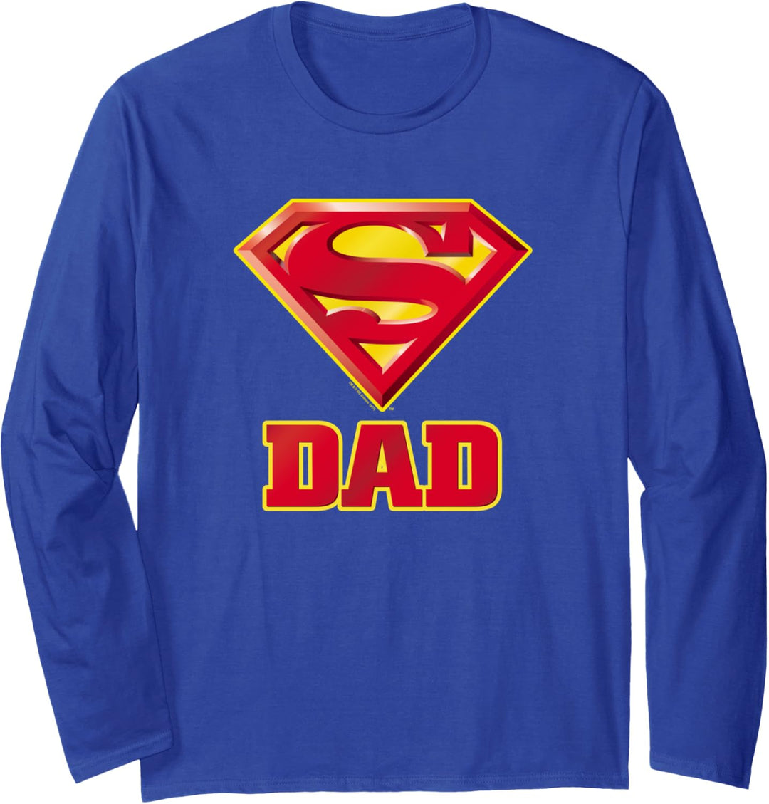 Superman Super Dad Superpapa Langarmshirt