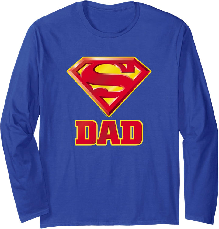Superman Super Dad Superpapa Langarmshirt