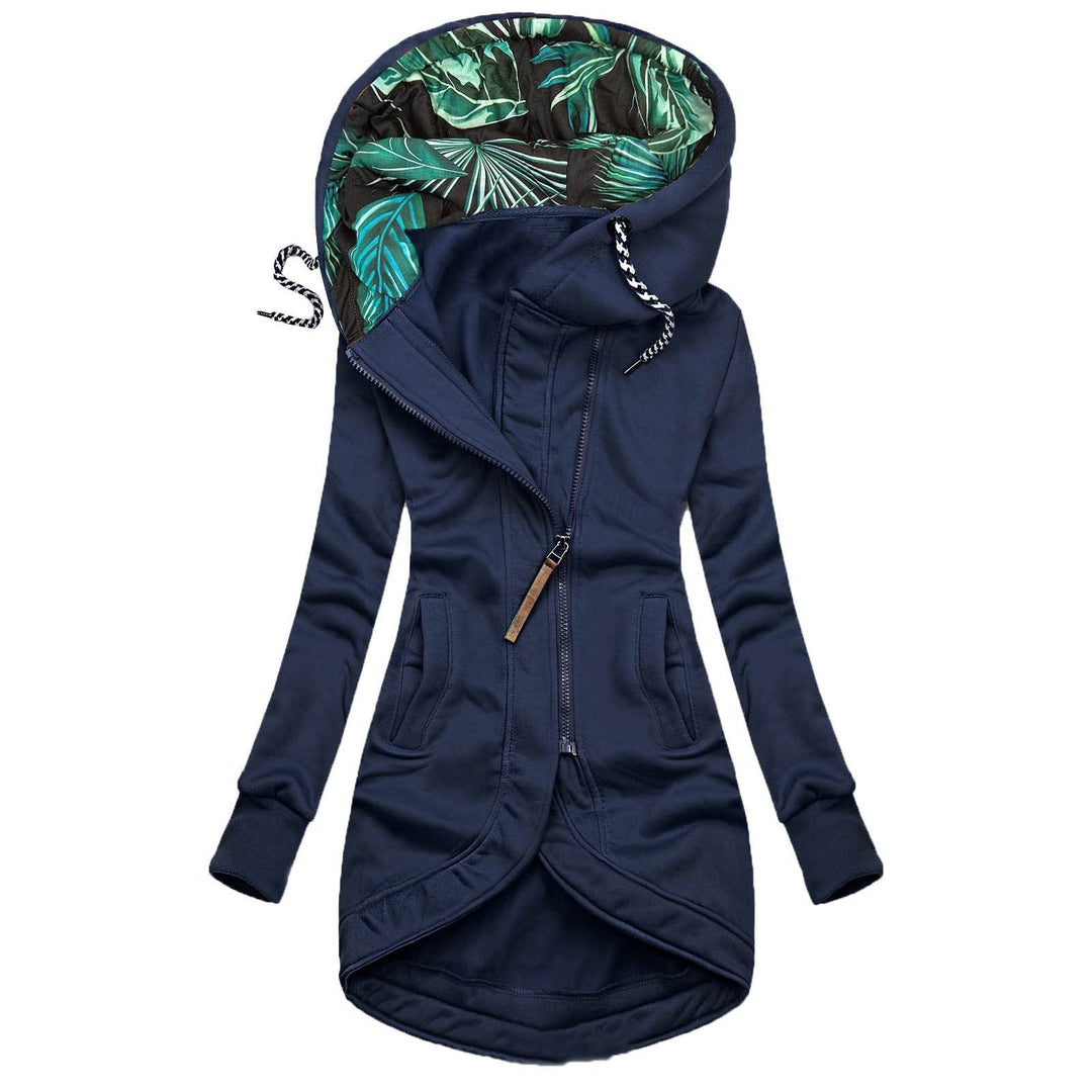 Ansenesna Sweatjacke Damen Lang Mit Kapuze Lange Winterjacke Damen Warm Elegant Wintermantel Reissve