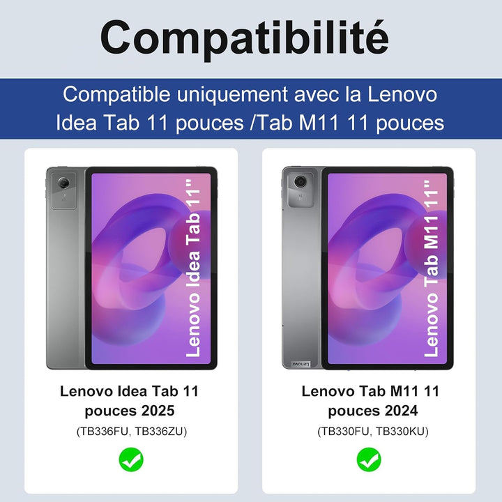 FOGARI Für Lenovo Idea Tab 2025 11/Tab M11 2024 11 Zoll Tastaturabdeckung | Abnehmbare Bluetooth-Tas