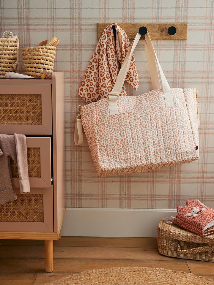 VERTBAUDET Lovely Leo Maxi Wickeltasche Rosa, Rosa