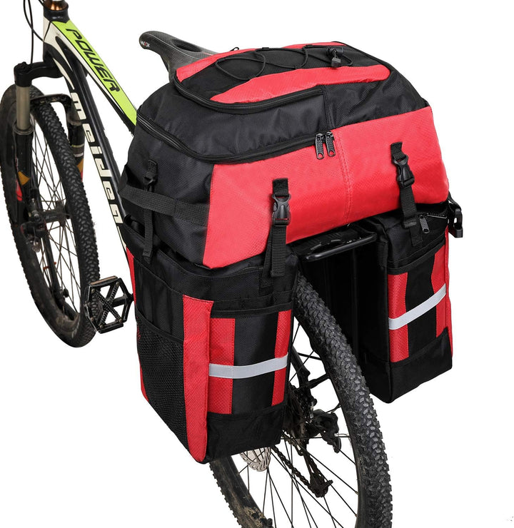 PELLOR Fahrrad Gepäcktaschen, 3 in 1 Multifunction 70L Gepäckträger Tasche Reissfest Gross Fahrradta