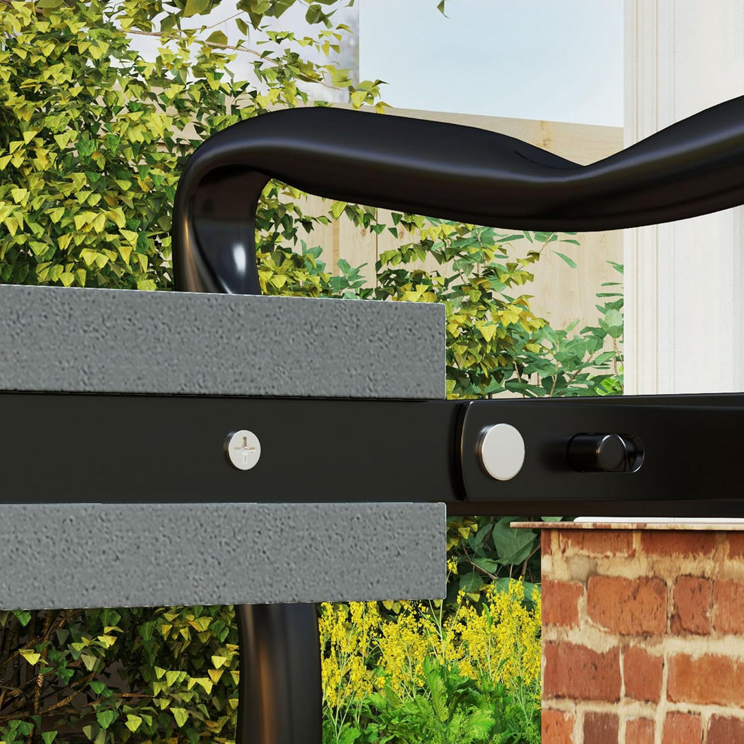 Outsunny 2 in 1 Garten Kniebank Kniepolster Stützbank Faltbarer Knieschoner Grau Ohne Werkzeugtasche