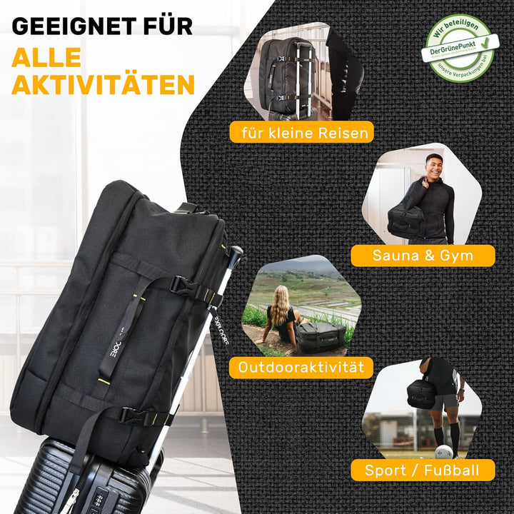 Handgepäck Koffer, Trolley, Leichter Robuster Hartschalenkoffer mit TSA-Schloss, Reisekoffer mit Rol