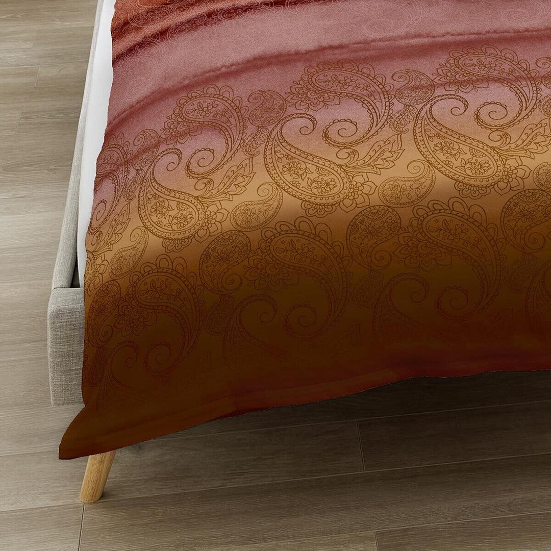 Kaeppel Mako-Satin Bettwäsche Mara Terra 1 Bettbezug 135 x 200 cm + 1 Kissenbezug 80 x 80 cm, 1 Bett