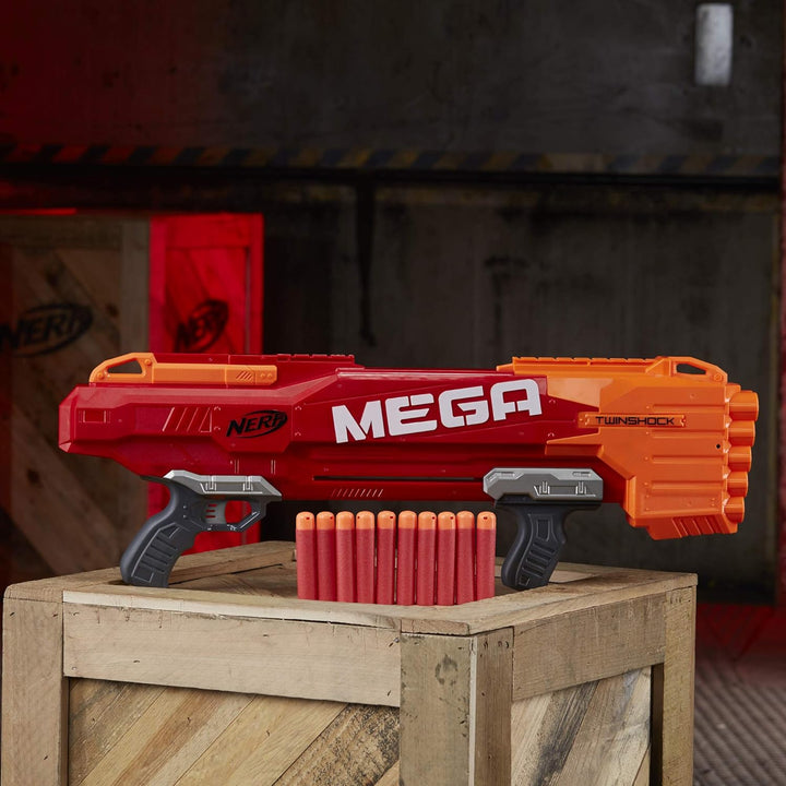 NERF Hasbro B9894EU4 Mega Twinshock, Spielzeugblaster