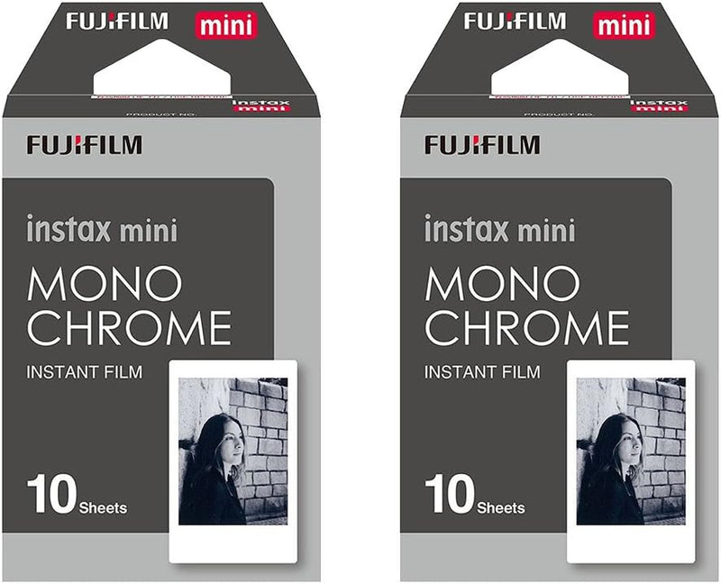 Instax Mini Sofortbild-Film, Schwarz-Weiss, 20 Stück