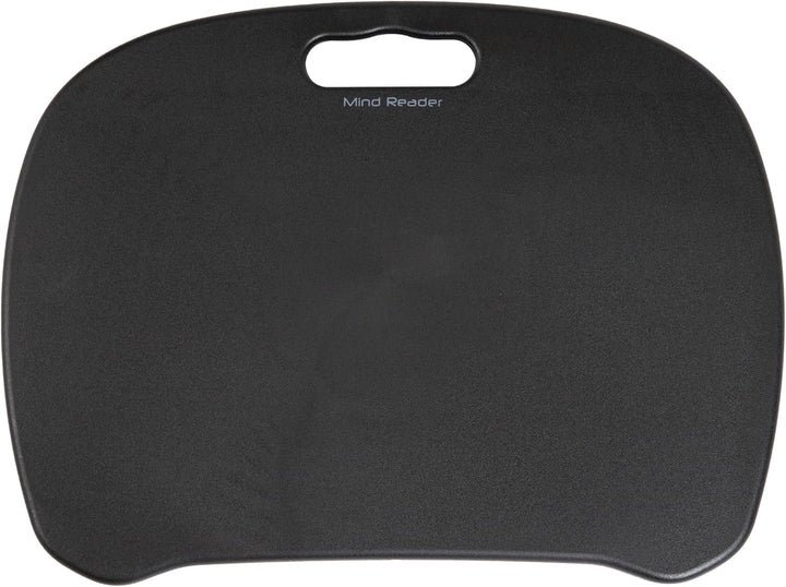 Mind Reader Tragbarer Laptop-Schreibtisch mit Griff, integriertes Kissen für Komfort, Schwarz, 12.5