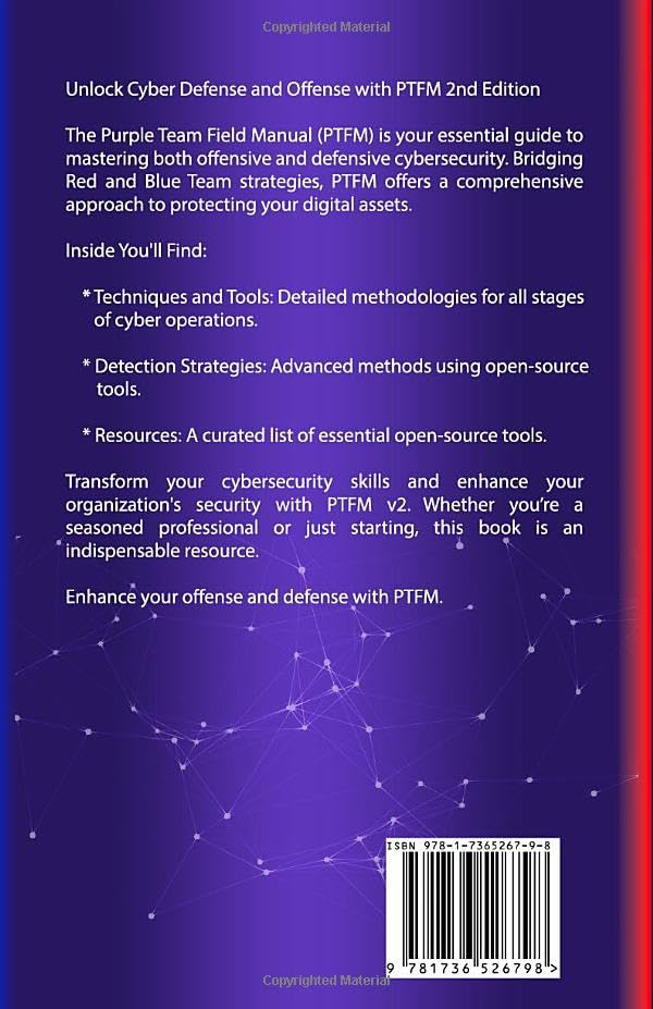 PTFM 2nd Edition: Purple Team Field Manual, Taschenbuch