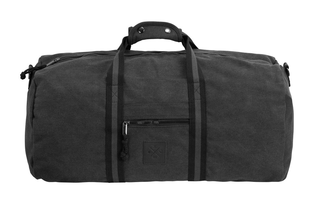 Canvas Barrel Bag - Sporttasche, 45 Liter, Duffel Bag Tasche mit Echt-Leder Veredelung (Manufaktur13