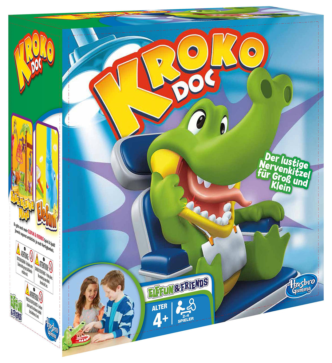 Hasbro Kroko Doc, Geschicklichkeitsspiel für Vorschulkinder Kroko Doc Single, Kroko Doc Single