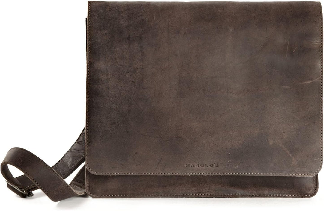 HAROLD'S Antic Messenger Leder 33 cm Laptopfach
