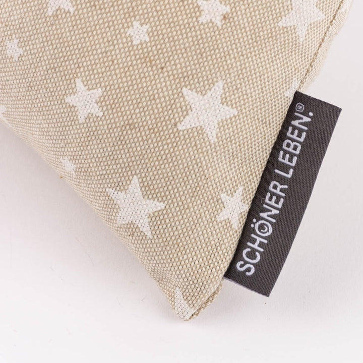 SCHÖNER LEBEN. Zugluftstopper Basic Star Sterne im Leinenlook Natur weiss div Grössen, Auswahl:130cm