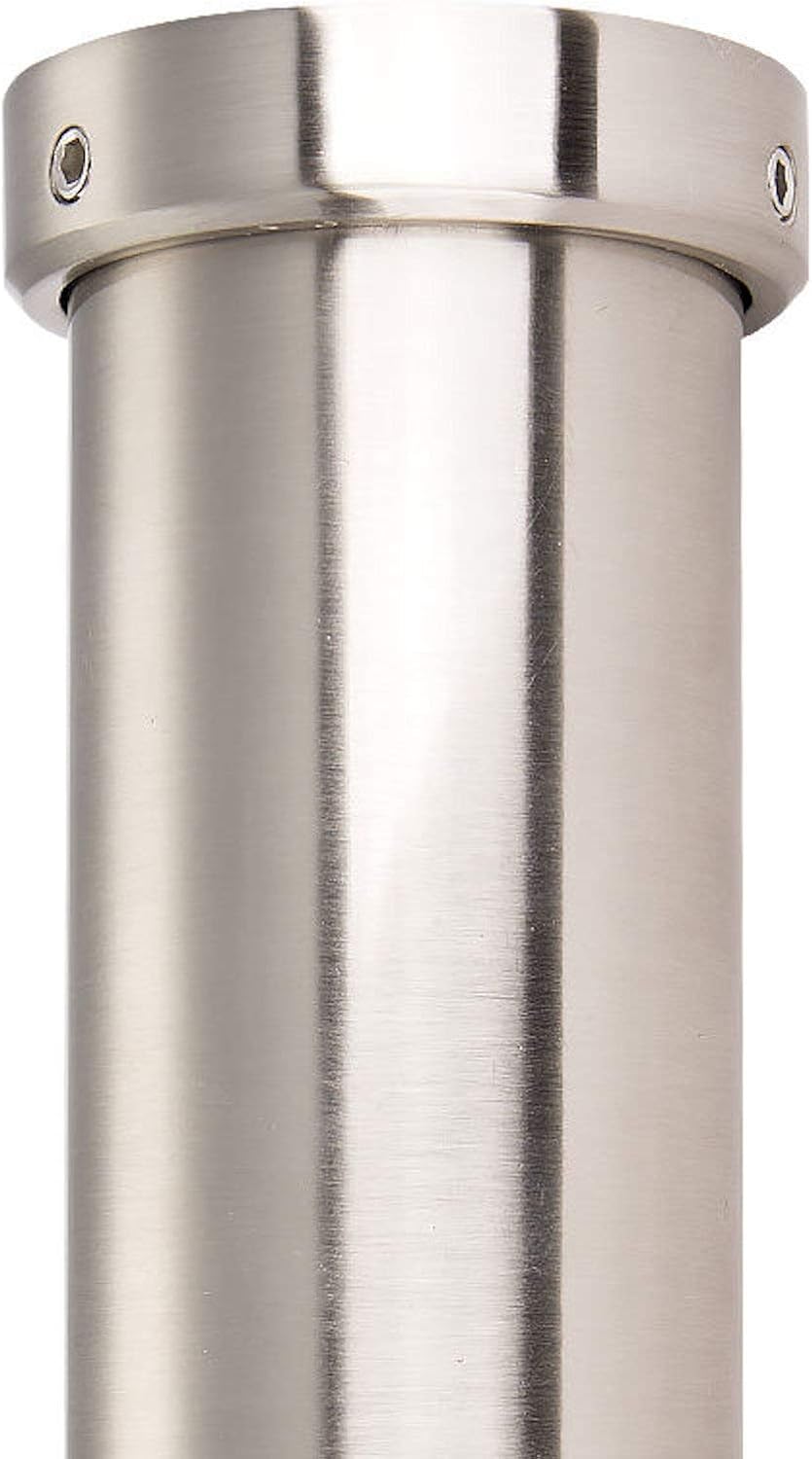SOTECH 2 Stück Barkonsolen Florenz gerade Höhe 200 mm/Ø 50 mm Edelstahloptik Thekenfuss Bar Konsole