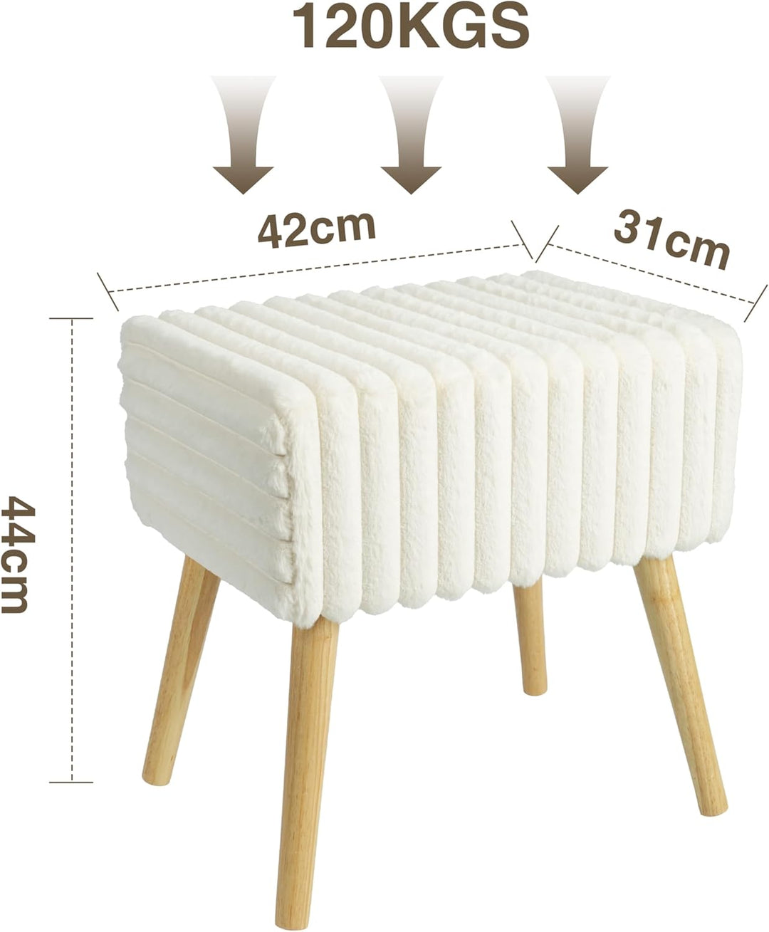 Zedelmaier Sitzhocker Hocker schminktisch Fusshocker Schminkhocker Polsterhocker gepolstert Vanity S