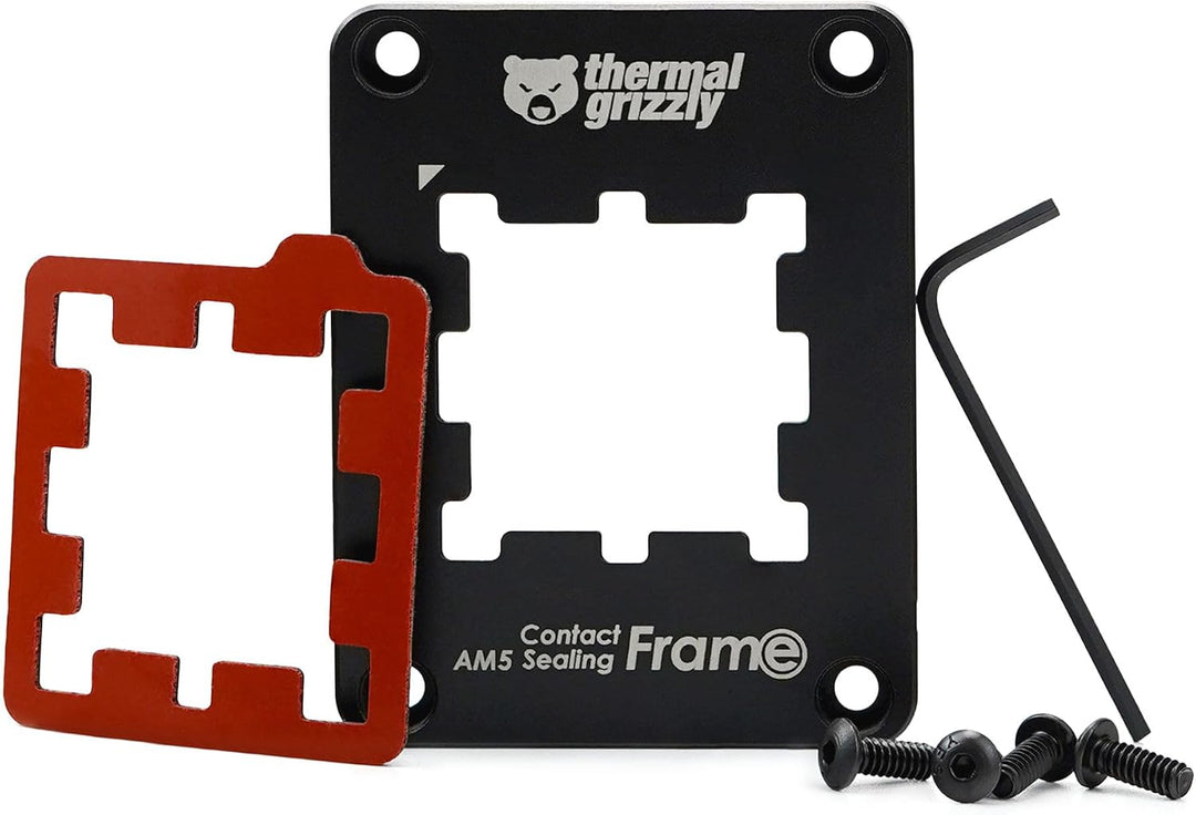 Thermal Grizzly AM5 Contact Sealing Frame - Kombination aus Contact Frame &amp; CPU Guard - Optimiert di