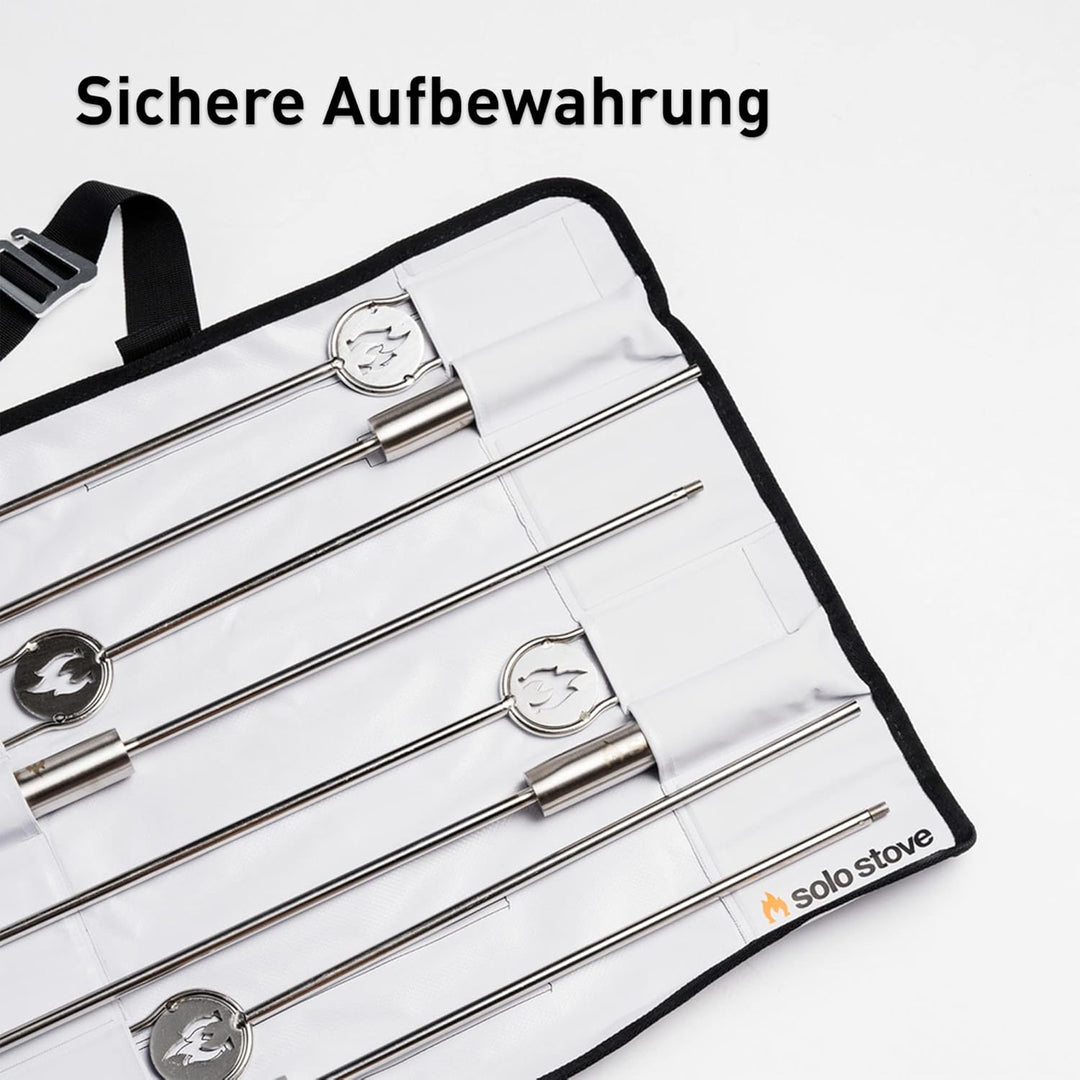 Solo Stove Grillspiesse für Feuerschale - Edelstahl-Feuerstellen-Zubehör - Outdoor-Kamin, Feuerstell