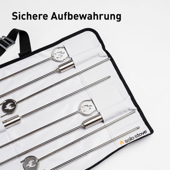 Solo Stove Grillspiesse für Feuerschale - Edelstahl-Feuerstellen-Zubehör - Outdoor-Kamin, Feuerstell