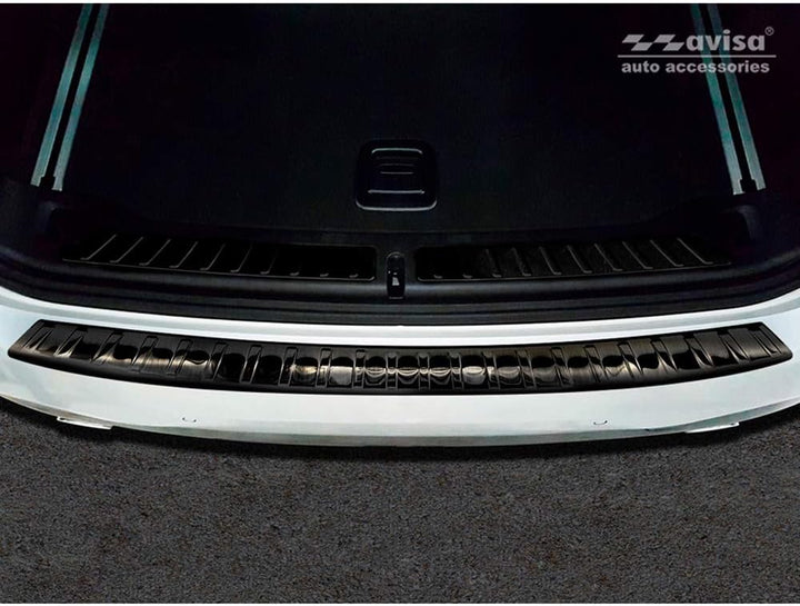 Avisa Schwarz Edelstahl Heckstossstangenschutz kompatibel mit BMW X3 G01 M-Paket 2017-2021 & Facelif