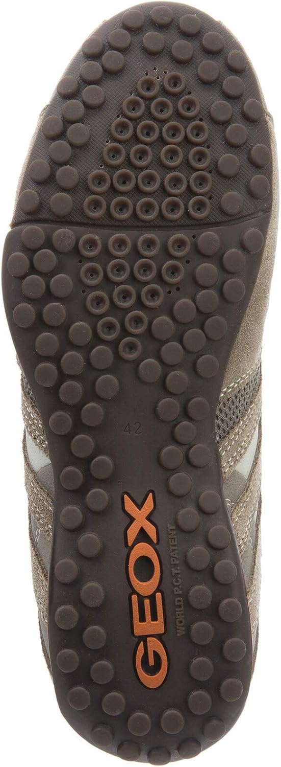 Geox Jungen Uomo Snake L Sneakers 39 EU Beige Dk Orange, 39 EU Beige Dk Orange