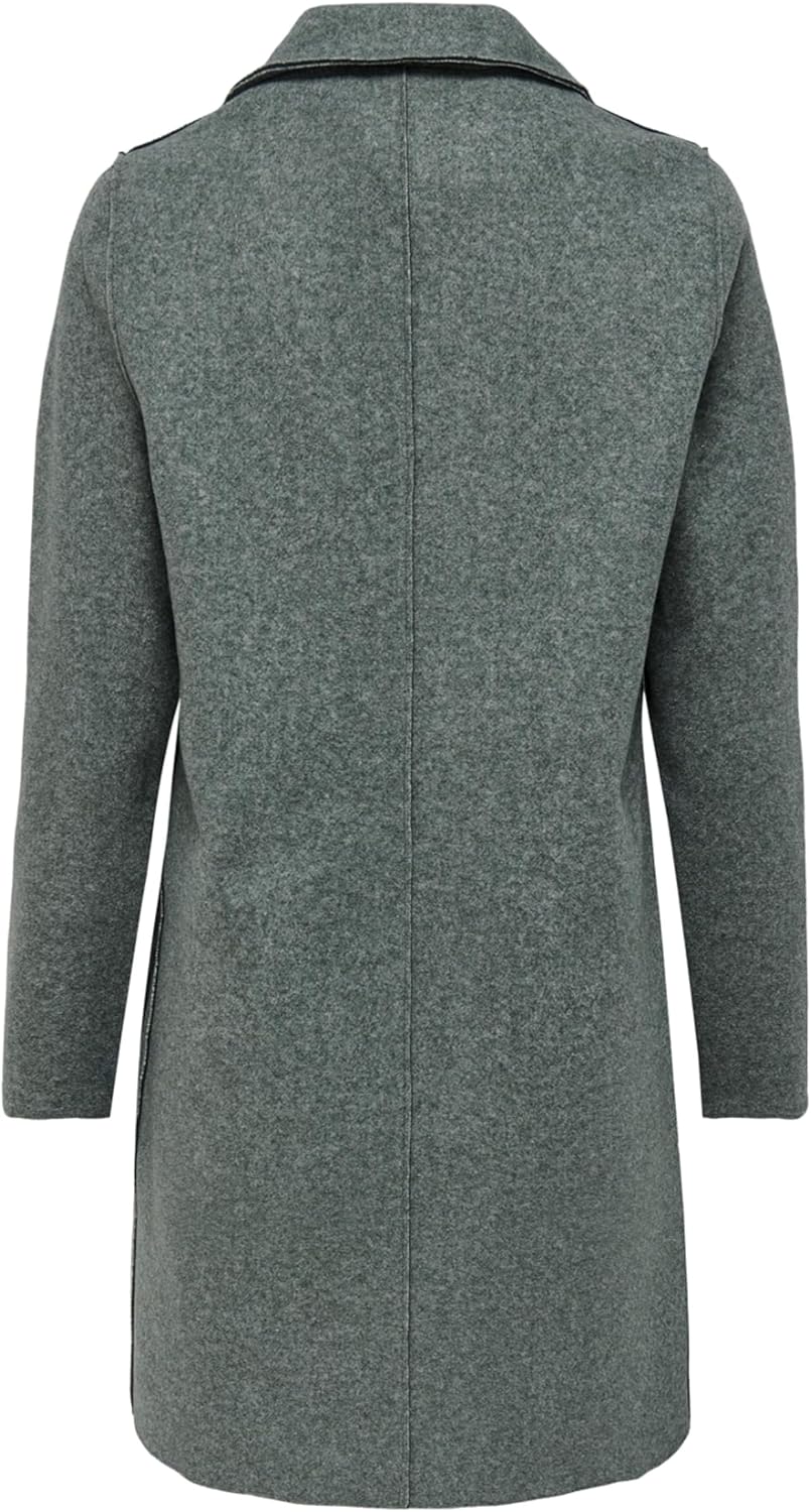 ONLY Damen Onlcarrie Bonded Coat OTW Noos Mantel XXS Balsam Green/Detail:melange, XXS Balsam Green/D