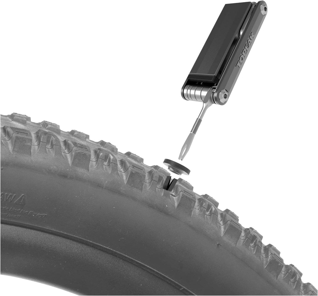 TOPEAK Tubi 18 Mehrzweckschlüssel 7,6cm Schwarz, 7,6cm Schwarz