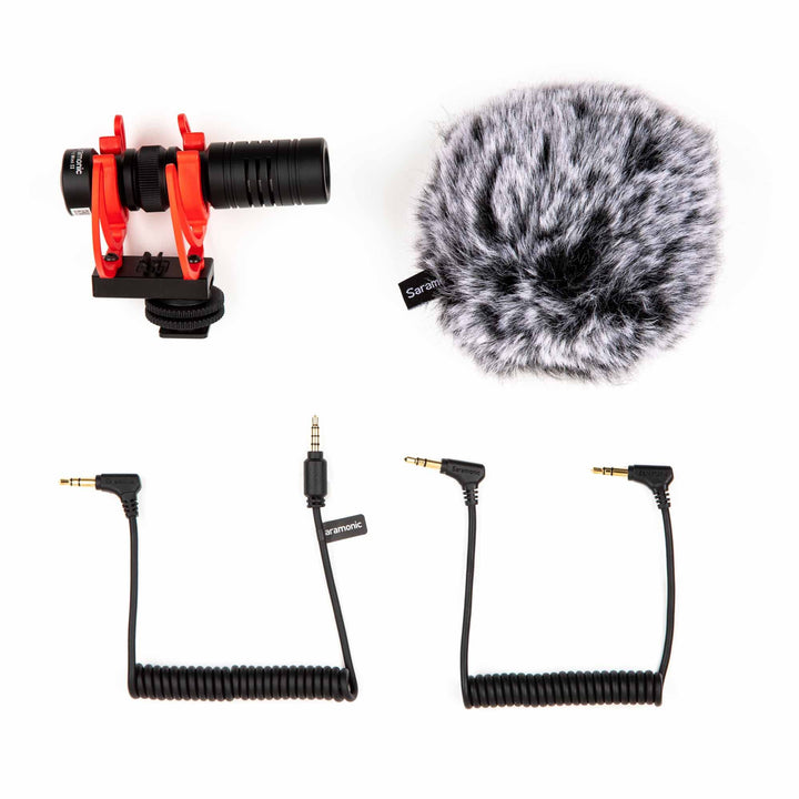 Saramonic Vmic Mini II On-Camera Shotgun Mic for Cameras, Mobile Devices & More with Rycote Shock Mo